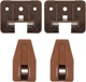 LONTAN DGSL01 Plastic Drawer Slides and Guides 2 Pack Drawer Replacement Part 