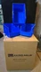 6  PACK AKRO MILS 30237 BLUE PLASTIC STACKABLE STORAGE ORGANIZER BIN 9&rdquo; X 6 x 5&rdquo;