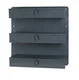 Durham 806-95 Gray Steel 3 Row Door Tray for Trucks and Vans, 21" Width x 21"