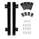 KINJOEK 2 PCS 14 Inch Under Desk Keyboard Tray Rails 2PCS 14" Black, Black
