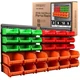 Swanlake 30pcs Wall Mounted Storage Bins Plastic Garage Rack screw Storage tool