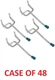 Everbilt Double Prong Straight Peg Hooks 1/8" x 2" For Garage Organization 48 pk