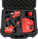 Case for Milwaukee M12 Impact Driver & Drill Set - Waterproof Tool Box with Remo