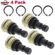 4pc Upper & Lower Ball Joints for Polaris Ranger 700 XP 800 Crew HD XP WE350040
