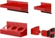 Magnetic Toolbox Shelf & Tray Set, 4-Piece Tool Box Cabinet Side Shelf Storage,