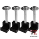 4PCS Black J Hook Truck Tool Box Mounting Kit - Crossover Tool Boxes for Trucks