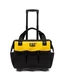 Tool storage, 18 in., 16 pockets, 600-D Polyester, Rolling tote bag, wheels