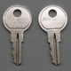 Set of 2 Keys For Dutec Eberhard Tool Box Truck, Cut To Your Code: EM501 - EM550