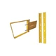 CONDOR 31TT66 Single-Door,11 3/4 in,Yellow 31TT66