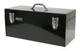 Homak Steel Flat Top Toolbox with Removable Tray, Black, 20 Inches