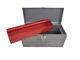VINTAGE CRAFTSMAN 18" STEEL TOOL BOX w/ RED TOTE TRAY, 965409 (65409)