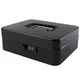 KYODOLED Large Cash Box with Combination Lock Safe Metal Money Large, Black 
