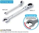 TONE 8-24mm Ratchet Ring Wrench Ratcheting Spanner Flex Head RMFQ 11 or 13 set