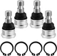 4x Front Ball Joints for Polaris Ranger Sportsman RZR Scrambler 7061220 7061187