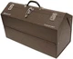 Homak 22 Inch Portable Tool Box Brown Industrial Metal With 4 Shelves