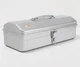 TRUSCO Y-350-SV Steel Toolbox Silver Mountain Shape Storage Box Japan