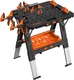 Pony Folding Workbench Sawhorse Portable Work Table w/ Clamps Bench Dogs