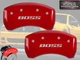 2012-2013 Ford Mustang "Boss" 302 Rear Red MGP Brake Disc Caliper Covers 2pc Set