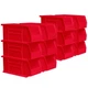 Akro-Mils 12 Pk AkroBins Plastic Storage Bins, Space-Saving Organizers(Open Box)