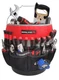 IRONLAND Bucket Tool Organizer Fit 3.5-5 Gallon Medium - 51 Pockets, Red 
