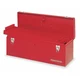 Westward 10J162 Westward Tool Box, Steel, Red, 24 In W X 8 In D X 9 In H