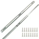 Dijedev 13.5 Inch Metal Drawer Slides, 2pcs Heavy Duty Ball Bearing Two Way S...