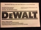 DEWALT DW927 DW928 DW929 CORDLESS ADJUST CLUTCH DRIVER/DRILL INSTRUCTION MANUAL