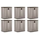 Suncast 9 Cu Ft Heavy Duty Resin Garage Base Storage Cabinet, Platinum (6 Pack)