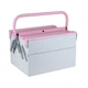 Metalplus Compact Steel Toolbox: 10 in. x 8.5 in. x 8in. / 3 compartments Light