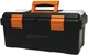 Homak BK00119005 Plastic Tool Box w Beveled Lid 19"W x 7"D x 7"H