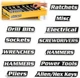 Magnetic Tool Box Labels 12PCS Strong Magnet Toolbox Drawer Label for Toolboxes