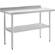 Nexel 48"W x 24"D 18 Gauge 430 Stainless Steel Workbench 2" Backsplash and