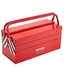 VEVOR Tool Box 18-inch 3-Tier 5-Tray Folding Cantilever Toolbox with Handle Red