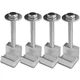 Hirificing 4PCS Truck Tool Box Mounting Kit, J Hook Crossover Silver 