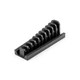 10-Tool 1/2 In. Drive Crowfoot Wrench Organizer Rack, Black (11/16 In. to 1-1/4