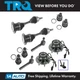 TRQ Hub Assembly Axle Ball Joint Tie Rod Kit Set 10pc for Silverado Tahoe Yukon