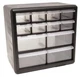 Homak 12-Drawer Parts Organizer Black HA01012001