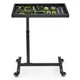 OLBRUS Adjustable Work Table with Wheels, Mechanic Rolling Tool Tray Black 