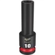 Milwaukee Tool SHOCKWAVE Impact Duty  1/2"Drive 10MM Deep 6 Point Socket