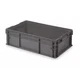 Buckhorn Sw3215080201000 Solid & Stackable Straight Wall Storage Container,