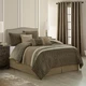 Stratford Park Taupe Comforter Set California King Size, 9 Piece Geometric Be...