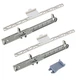 2-Pack Soft Close Cabinet Drawer Damper for Metal Drawers/High-Quality White 