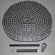 Dayton Roller Chain Kit MH2MPU410G, 06B Metal Drive Belt for Platform Lift 2MPU4