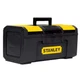 Tool Box with Interior Tray and Top Storage 16 In. 1-Touch Latch Lid Organizers
