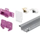 Prime-Line Products R 7125 Drawer Track Repair Kit, 22-1/2 in., Steel Track,