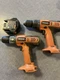2 - Ridgid R82001 3/8" (10mm) 12V Cordless 2 Speed Drill /Drivers And Battery