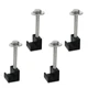 MSCRP Aluminum Mounting Clamps for Pickup Truck Tool Box Mount Tie Downs J Ho...
