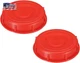 PATIKIL IBC Tote Lid Cover 6.5", 2 Pack IBC Water Liquid Tank Cap with Gasket fo