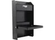 Extreme Max 5001.6119 Junior Wall-Mount Work Station Tray/Paper Towel Rack Black