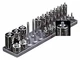 Hansen Global 1202 1/2" Peg Style Socket Rack Met